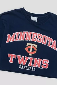 Frankie Collective Rework Minnesota Twins Crop Tee