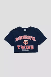 Frankie Collective Rework Minnesota Twins Crop Tee