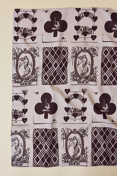 Wish Me Luck Playing Card Pattern Bandana