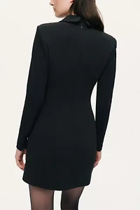 Nocturne Tailored Collar Mini Dress