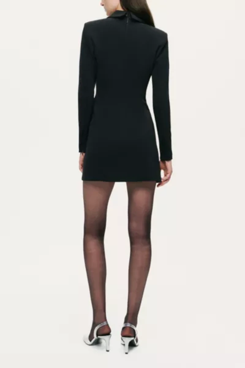 Nocturne Tailored Collar Mini Dress