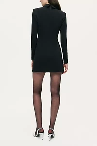 Nocturne Tailored Collar Mini Dress