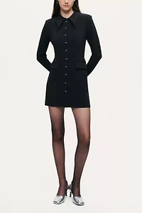 Nocturne Tailored Collar Mini Dress