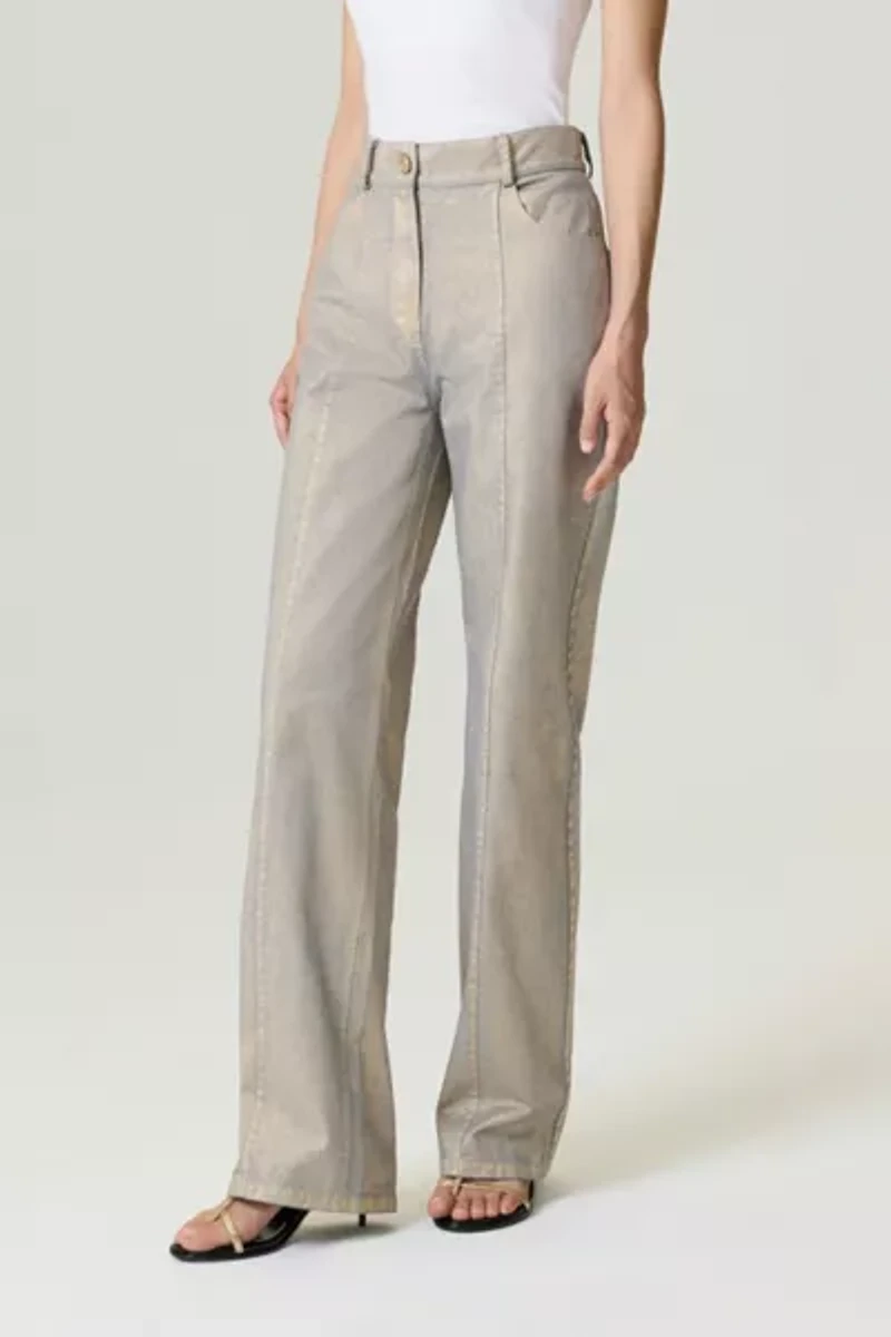 Nocturne Metallic Straight Leg Jean