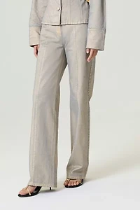 Nocturne Metallic Straight Leg Jean