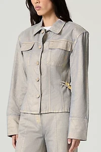 Nocturne Metallic Denim Jacket
