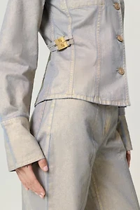 Nocturne Metallic Denim Jacket