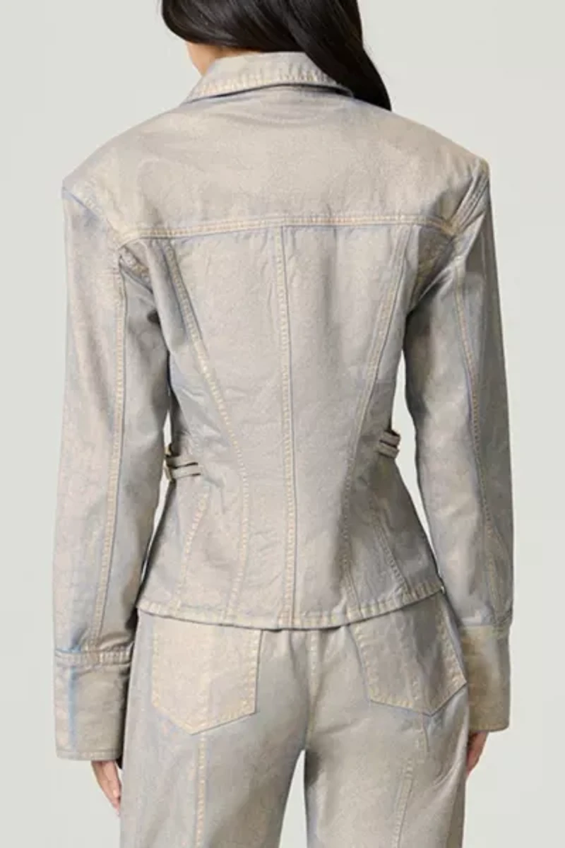 Nocturne Metallic Denim Jacket
