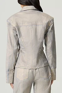 Nocturne Metallic Denim Jacket