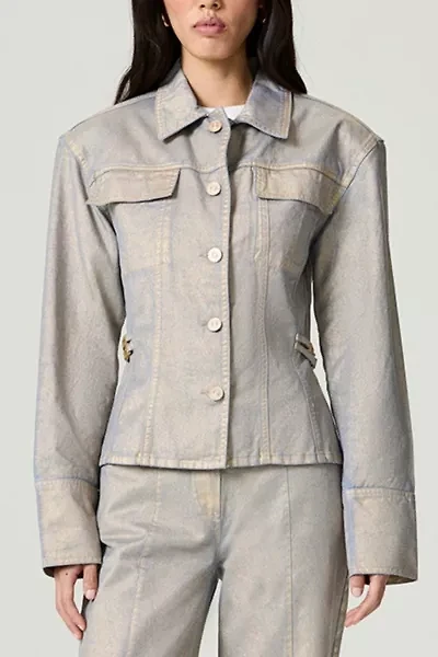 Nocturne Metallic Denim Jacket