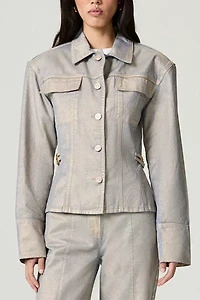 Nocturne Metallic Denim Jacket