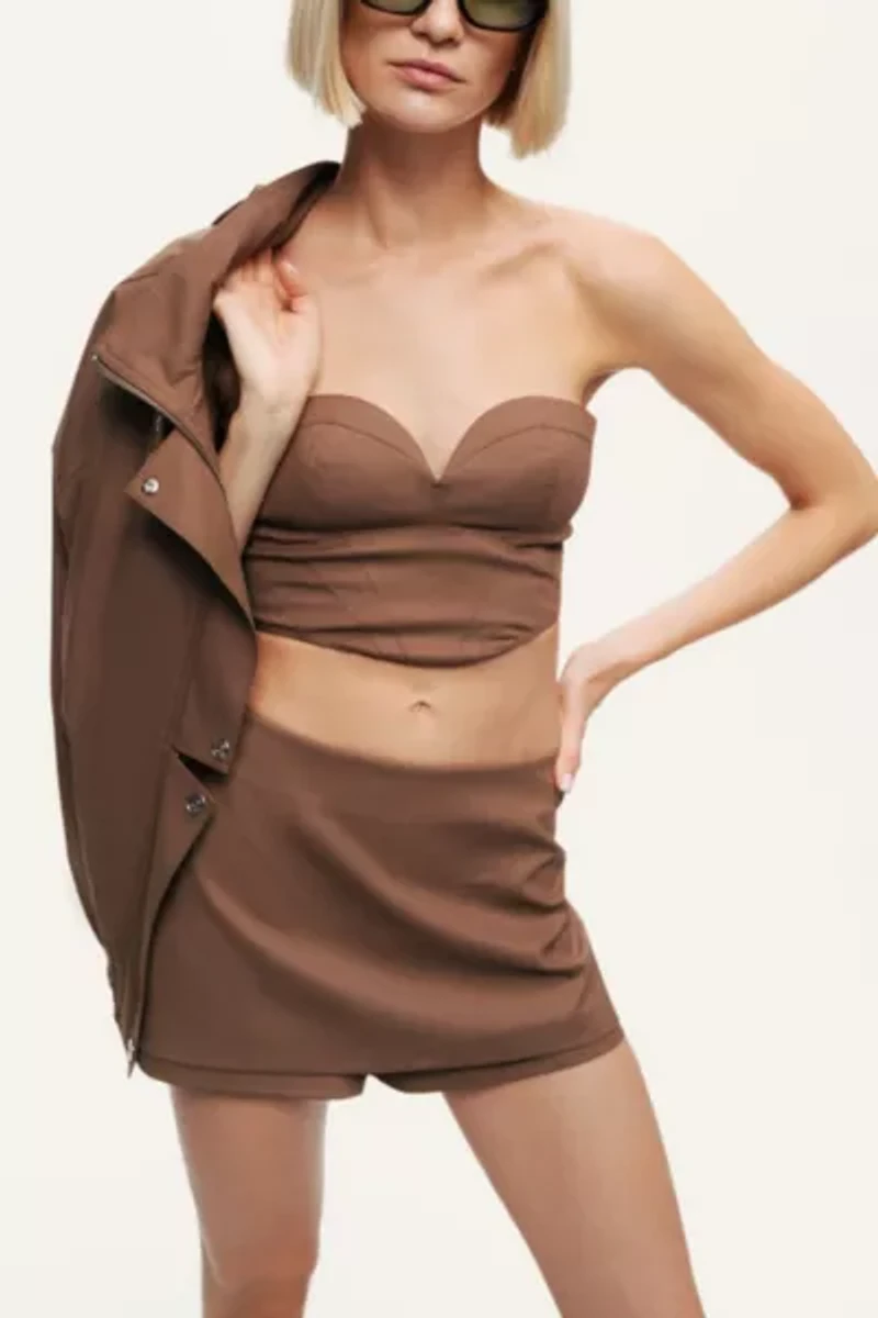 Nocturne Tailored Wrap Mini Skort