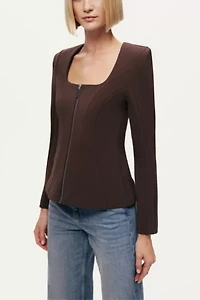Nocturne Zip Structured Top