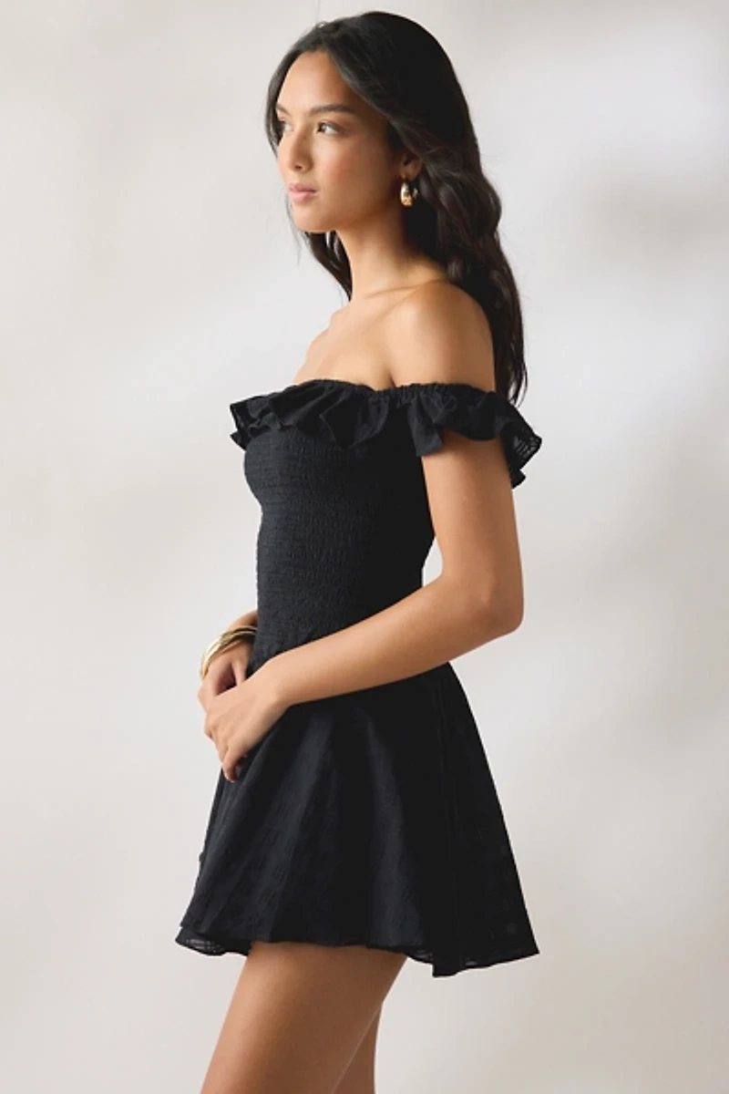 Kimchi Blue Clementine Smocked Ruffle Romper