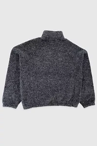 Stussy Wool Blend Fleece Mock Neck Sweatshirt