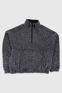Stussy Wool Blend Fleece Mock Neck Sweatshirt