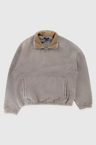 Stussy Wool Blend Fleece Mock Neck Sweatshirt