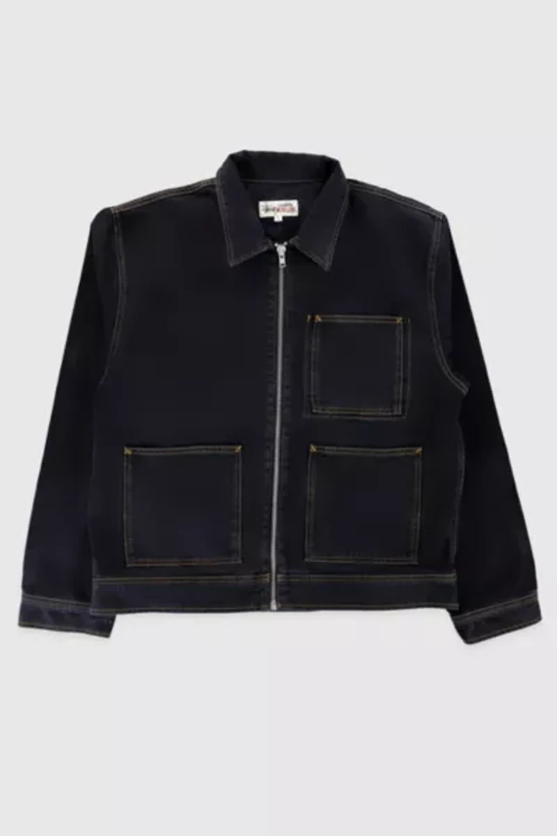 Stussy Zip Work Denim Jacket