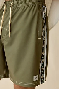 Rhythm Panel Stripe Beach Swim Shorts