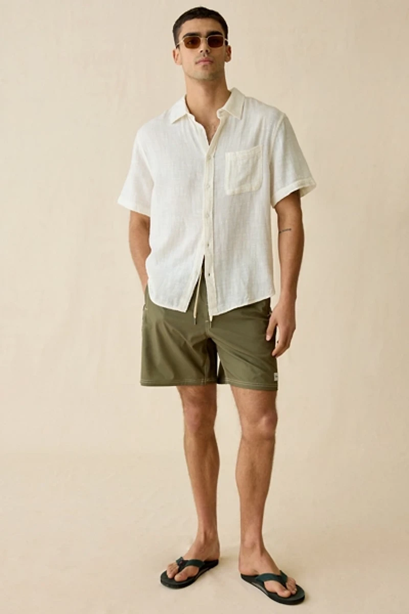 Rhythm Panel Stripe Beach Swim Shorts