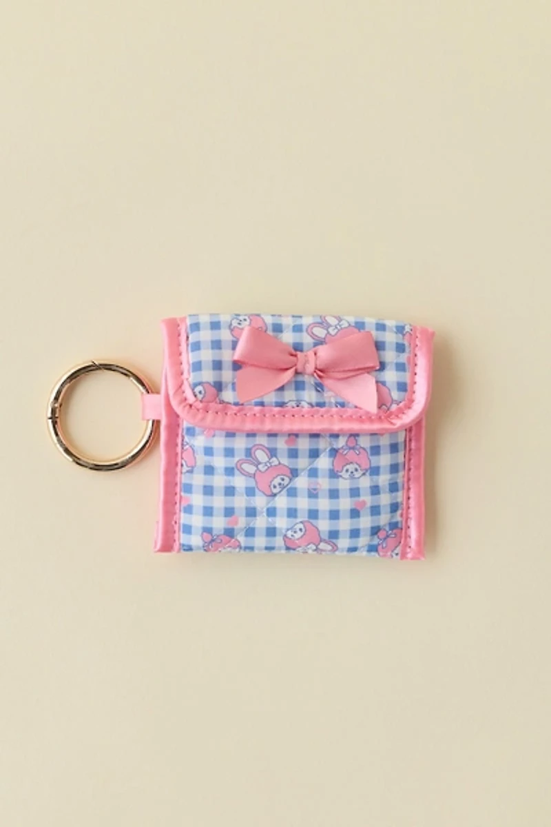 Sonix X Monchhichi Gingham Quilted Earbud Case Keychain