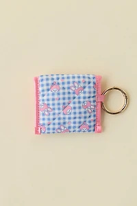 Sonix X Monchhichi Gingham Quilted Earbud Case Keychain