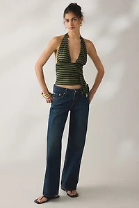 Motel Aprilla Tie-Detail Halter Neck Top