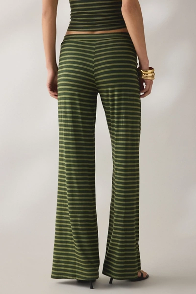 Motel Esata Tie Detail Wide Leg Pants