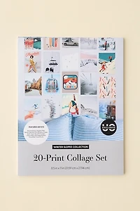 Winter Slopes Art Print Collage Kit