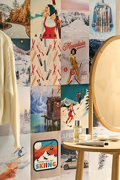 Winter Slopes Art Print Collage Kit