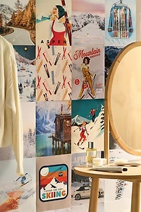 Winter Slopes Art Print Collage Kit