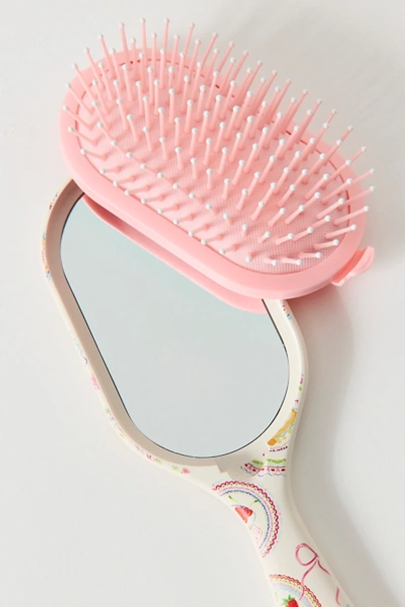 For Love & Lemons UO Exclusive 2-In-1 Hair Brush & Mirror