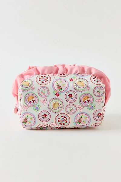 For Love & Lemons UO Exclusive Patterned Ruffle Makeup Bag