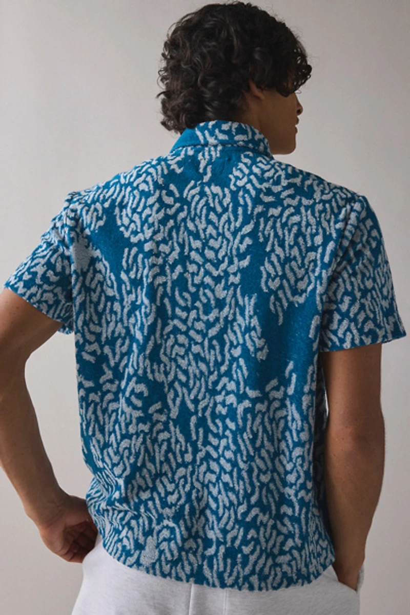 Dark Seas Mitch Terrycloth Zip Shirt