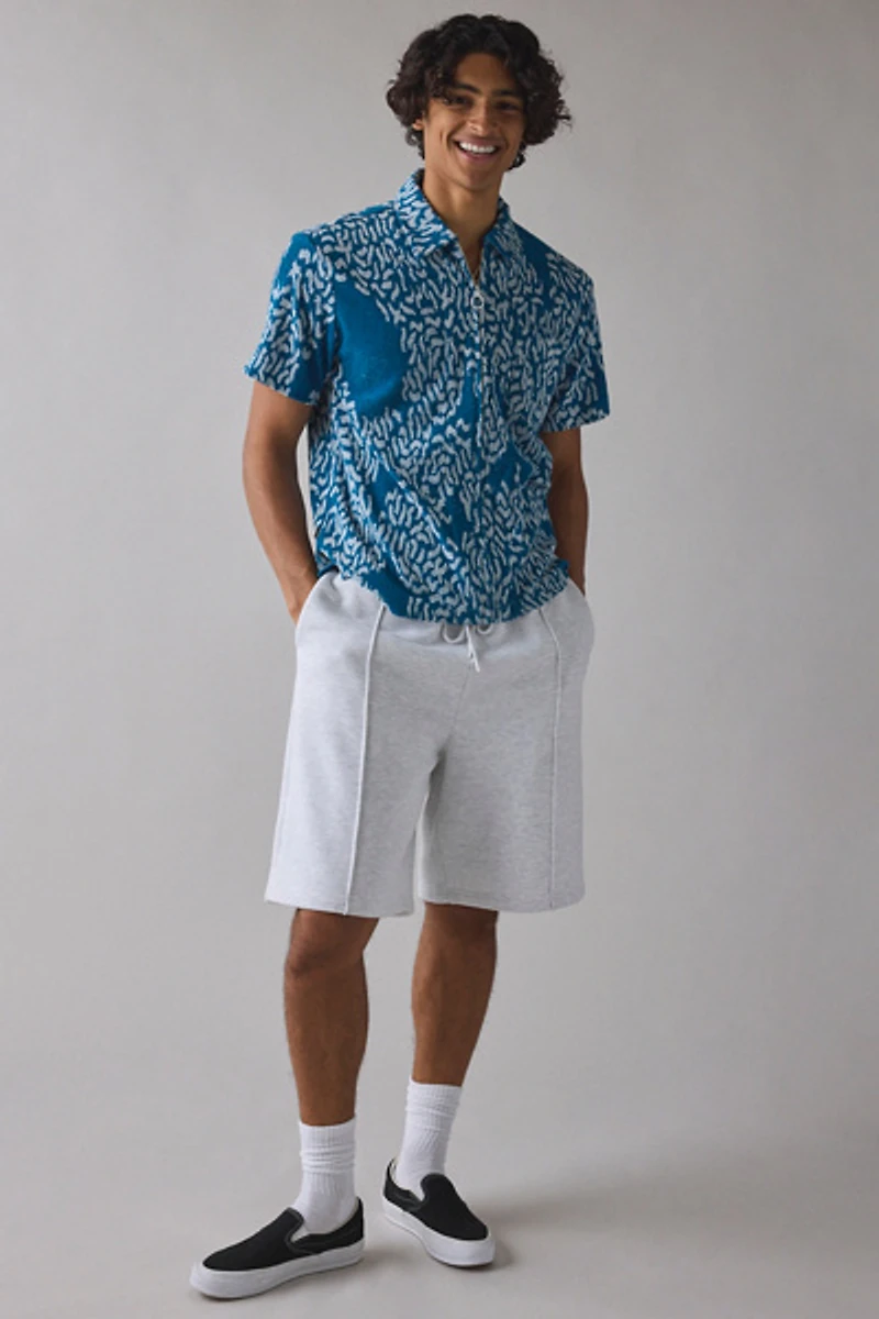 Dark Seas Mitch Terrycloth Zip Shirt