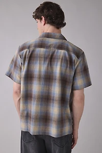 Loser Machine Plaid Zip-Up Shirt