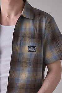 Loser Machine Plaid Zip-Up Shirt