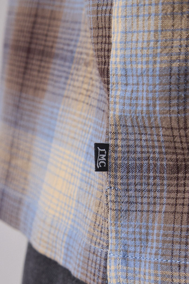 Loser Machine Plaid Zip-Up Shirt