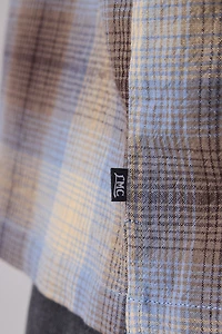 Loser Machine Plaid Zip-Up Shirt