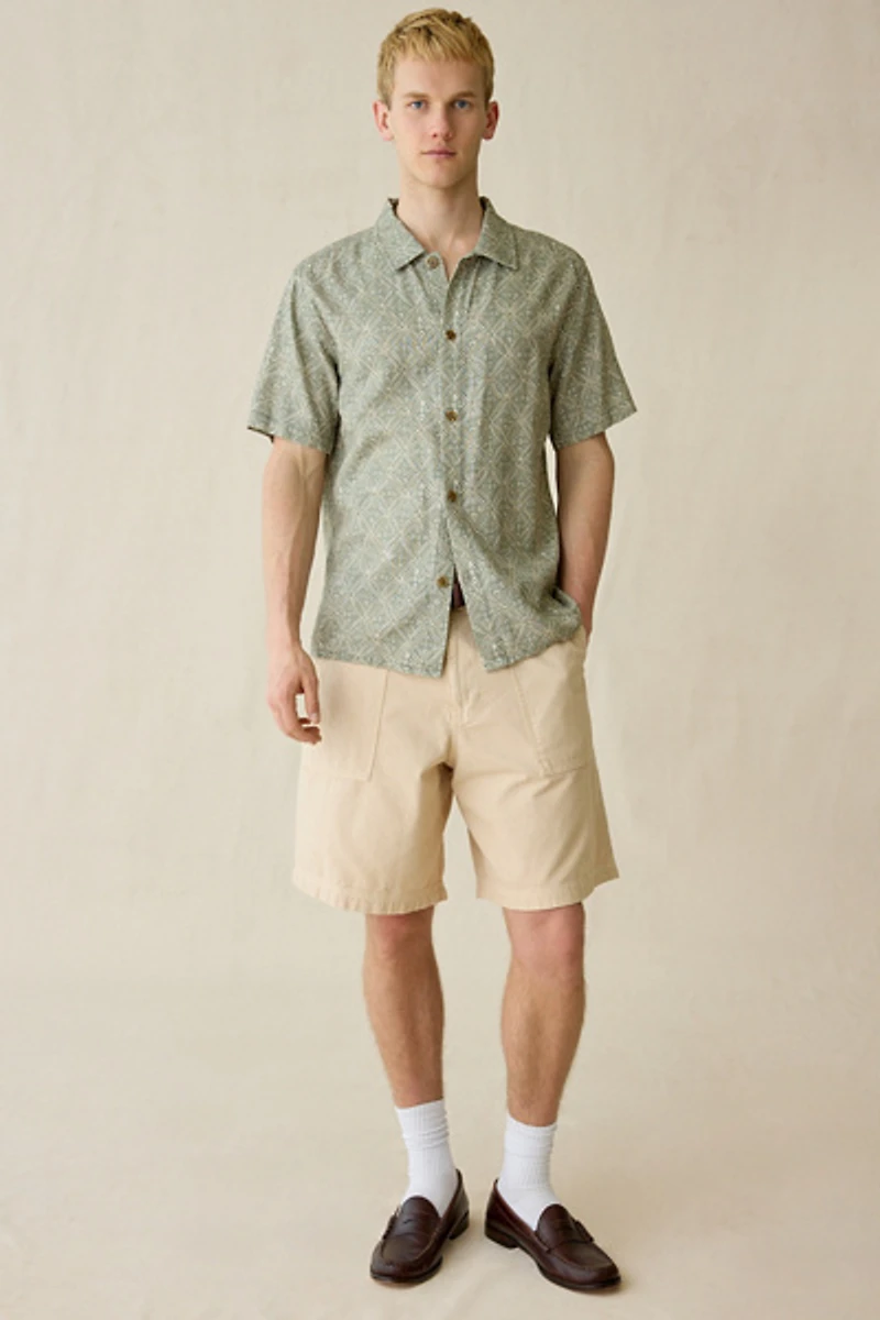 Rhythm Java Allover Pattern Short Sleeve Shirt