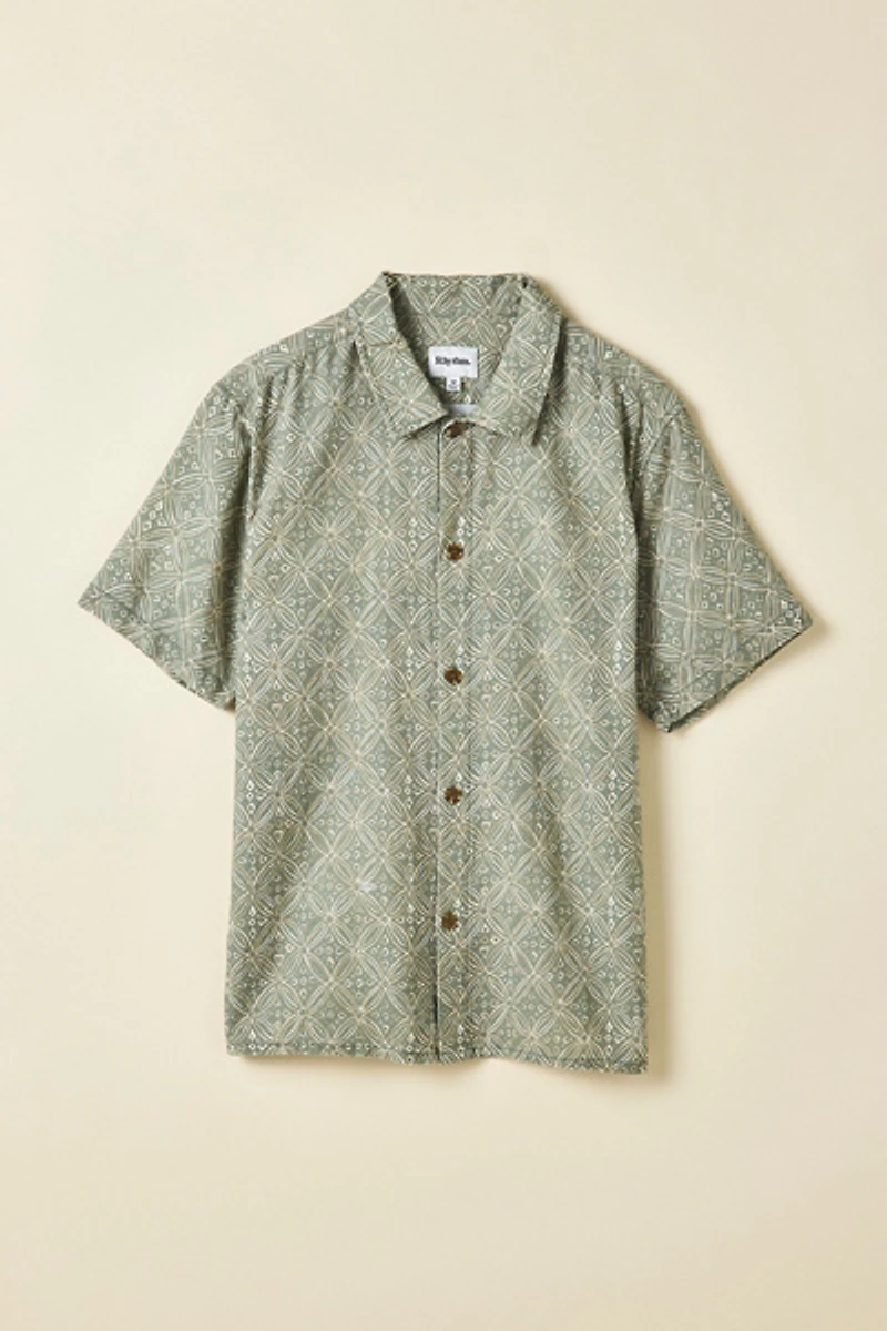 Rhythm Java Allover Pattern Short Sleeve Shirt