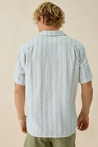Rhythm Novelty Textured Stripe Button-Down Shirt