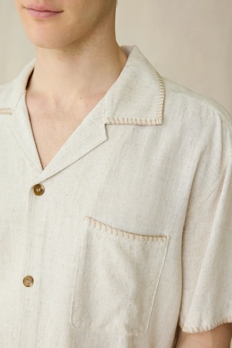 Rhythm Whip Stitch Short Sleeve Shirt