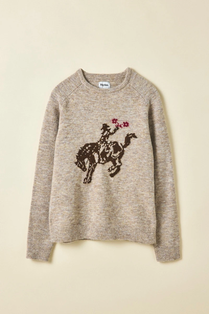 Rhythm Western Plains Raglan Crew Neck Sweater