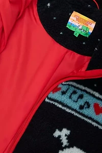 Strawberry Western Skully Sherpa Jacket