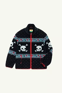 Strawberry Western Skully Sherpa Jacket