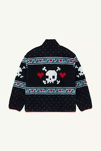 Strawberry Western Skully Sherpa Jacket