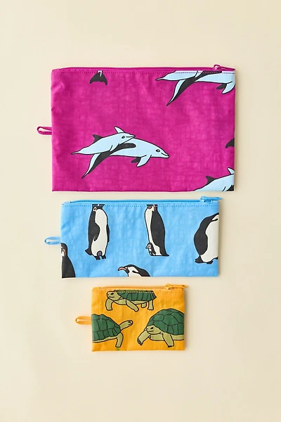 BAGGU Printed Flat Pouch Set
