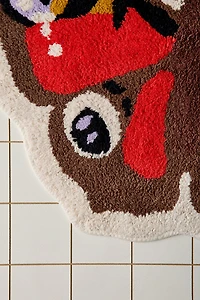 Butterfly Shaped Tufted Bath Mat