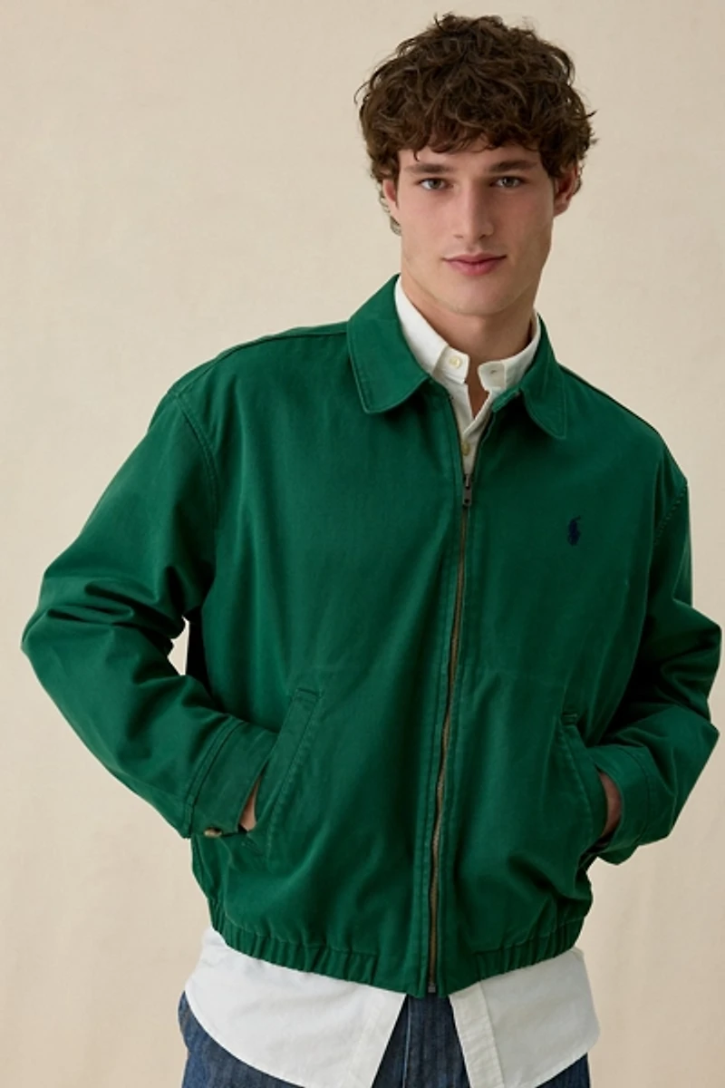 Polo Ralph Lauren Big Fit Piece Dyed Twill Windbreaker Jacket